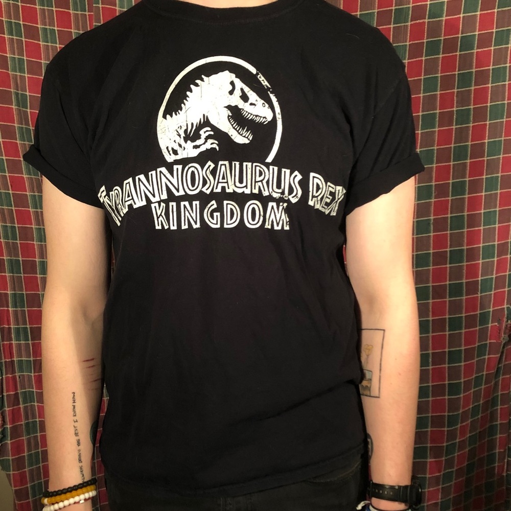 COPY - Jurassic World, black, UNISEX, T-Rex Kingdom tee